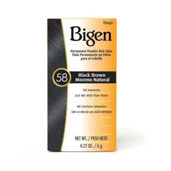 BIGEN PERMANENT POWDER HAIR COLOR 58 2 BOXES - Picture 1 of 1